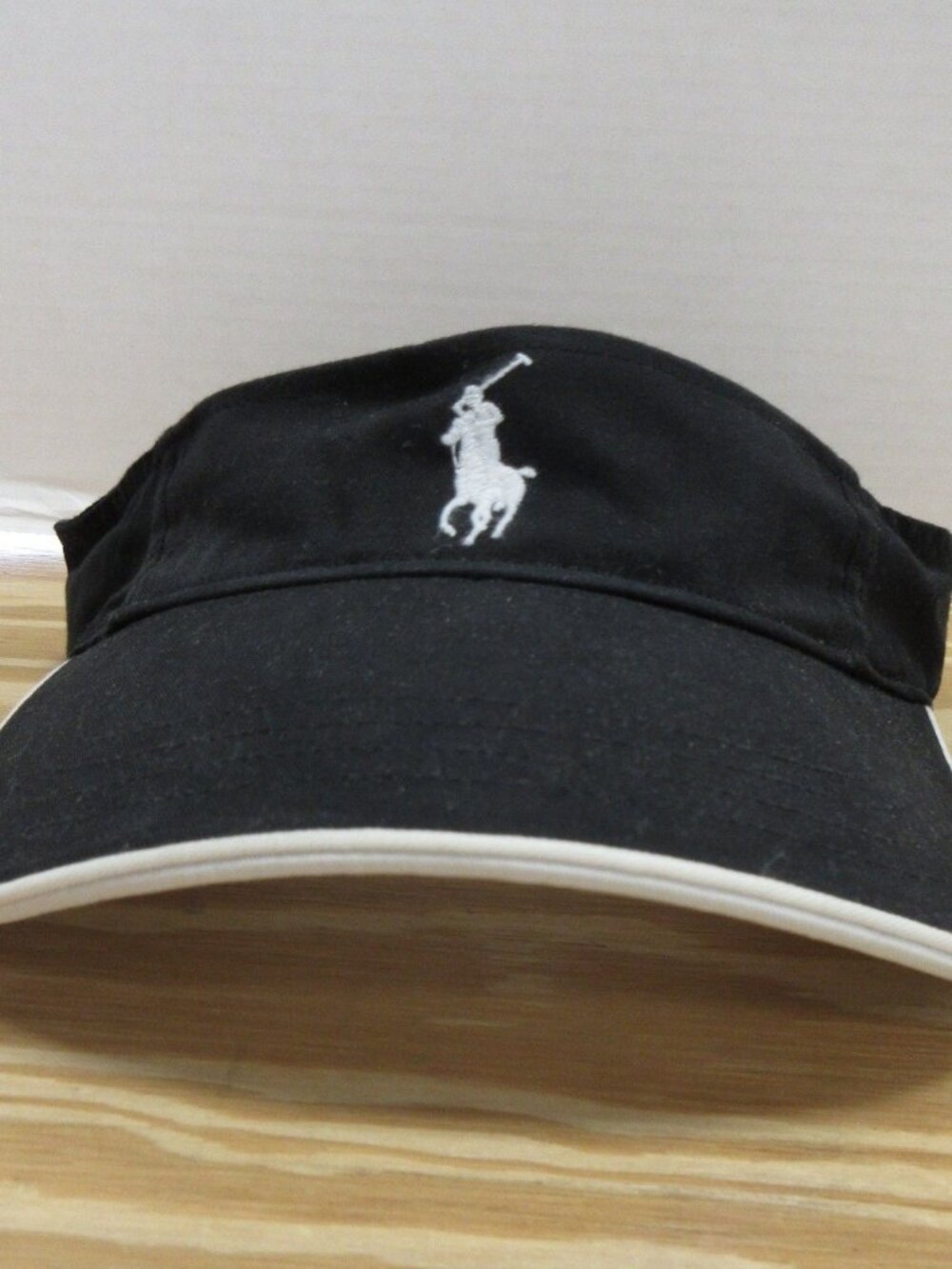 Polo Ralph Lauren Visor Hat Cap Strapback Golf Tennis White Pony Preppy